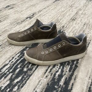 Freebird By Steven Mens Laceless Slip On Sneakers FM-DRE Brown Leather EU 45- 12